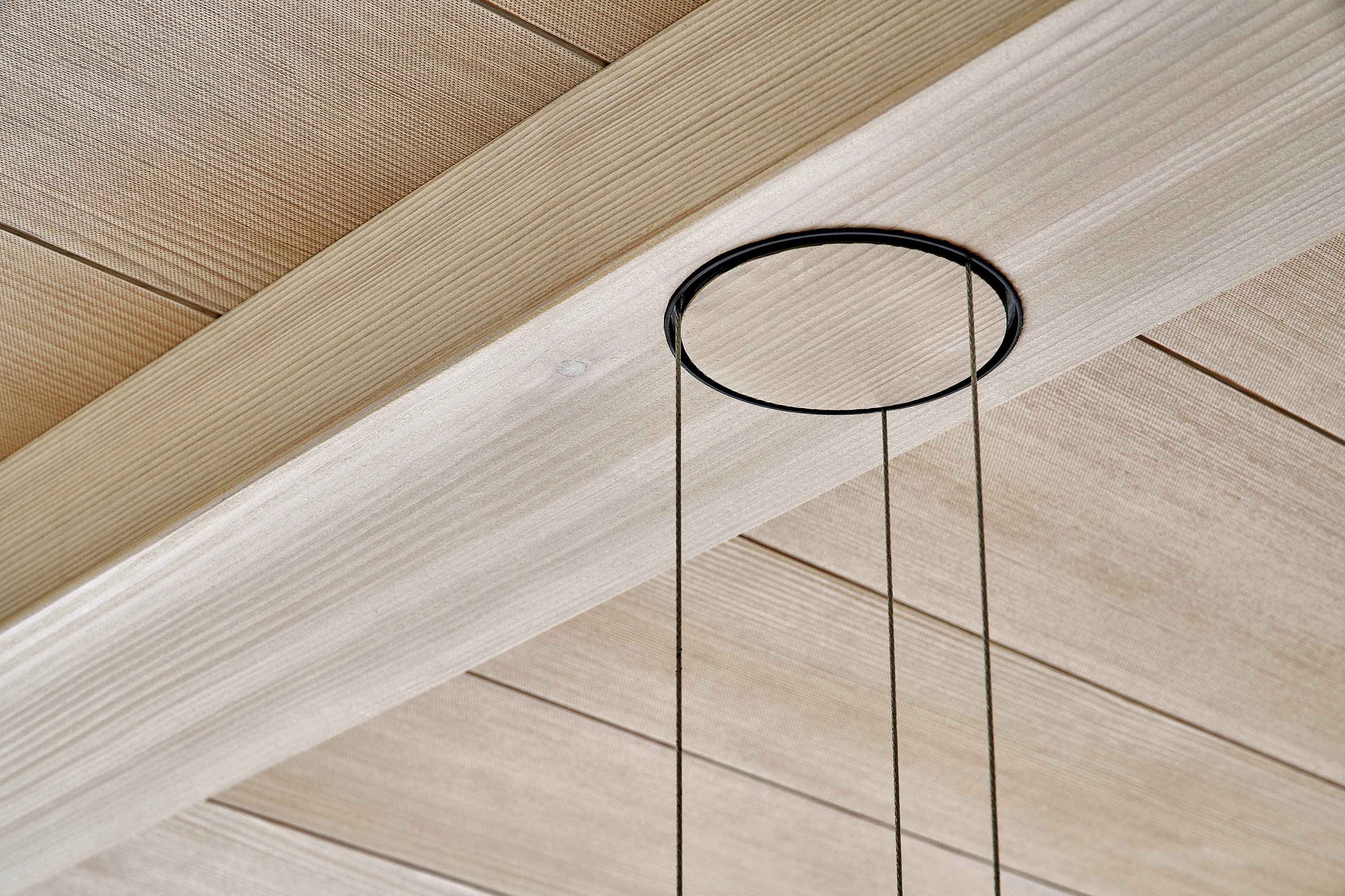 Pleasant room acoustics due to micro-perforated panels on the ceiling