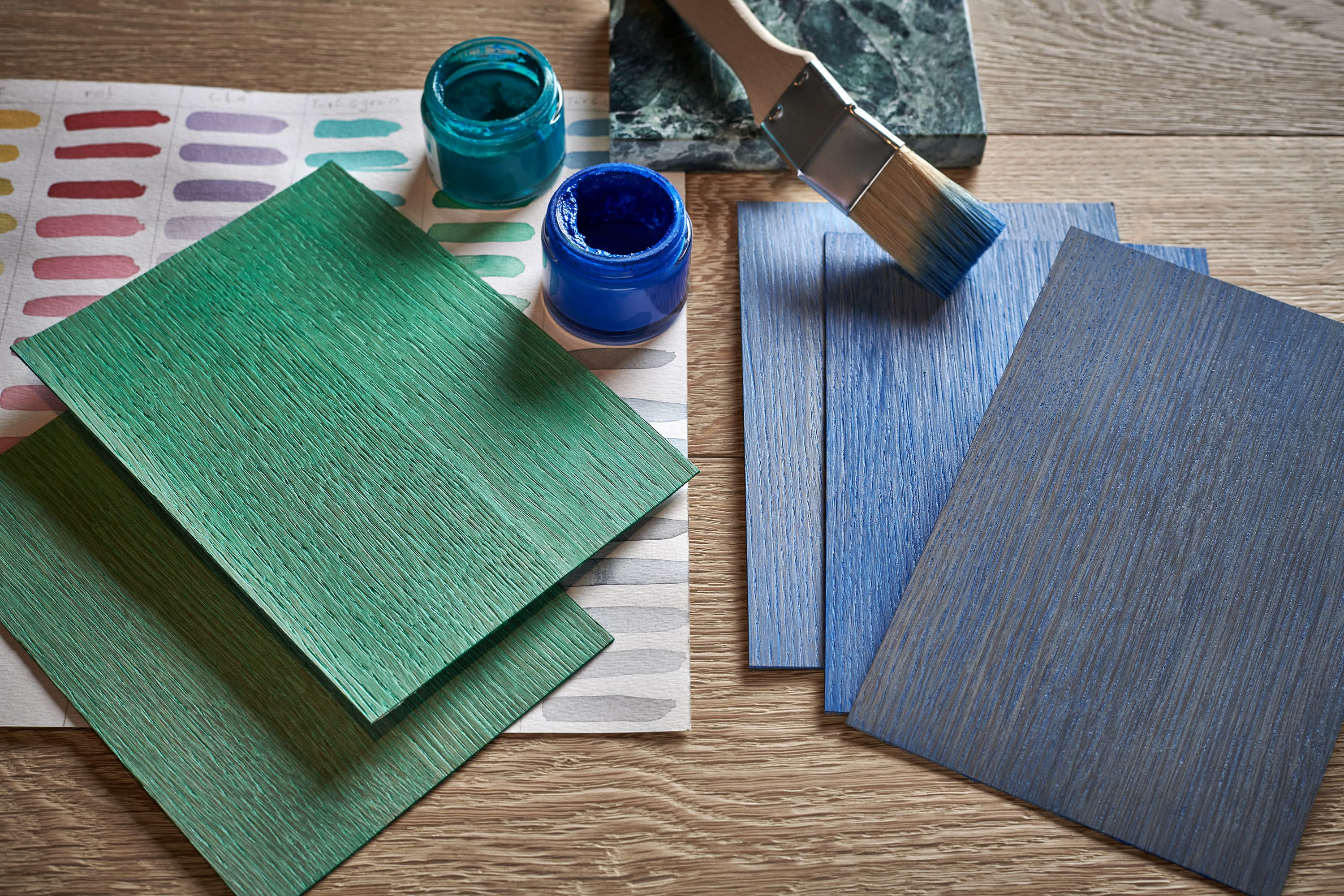 Coloured Veneer Collection auf der Clerkenwell Design Week