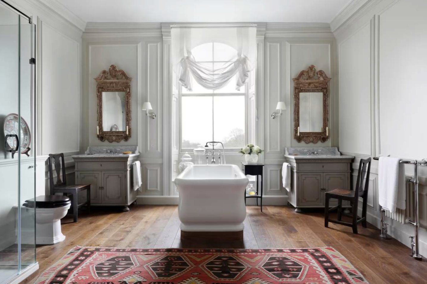 Why can’t a bathroom be curtained, carpeted and cushioned?