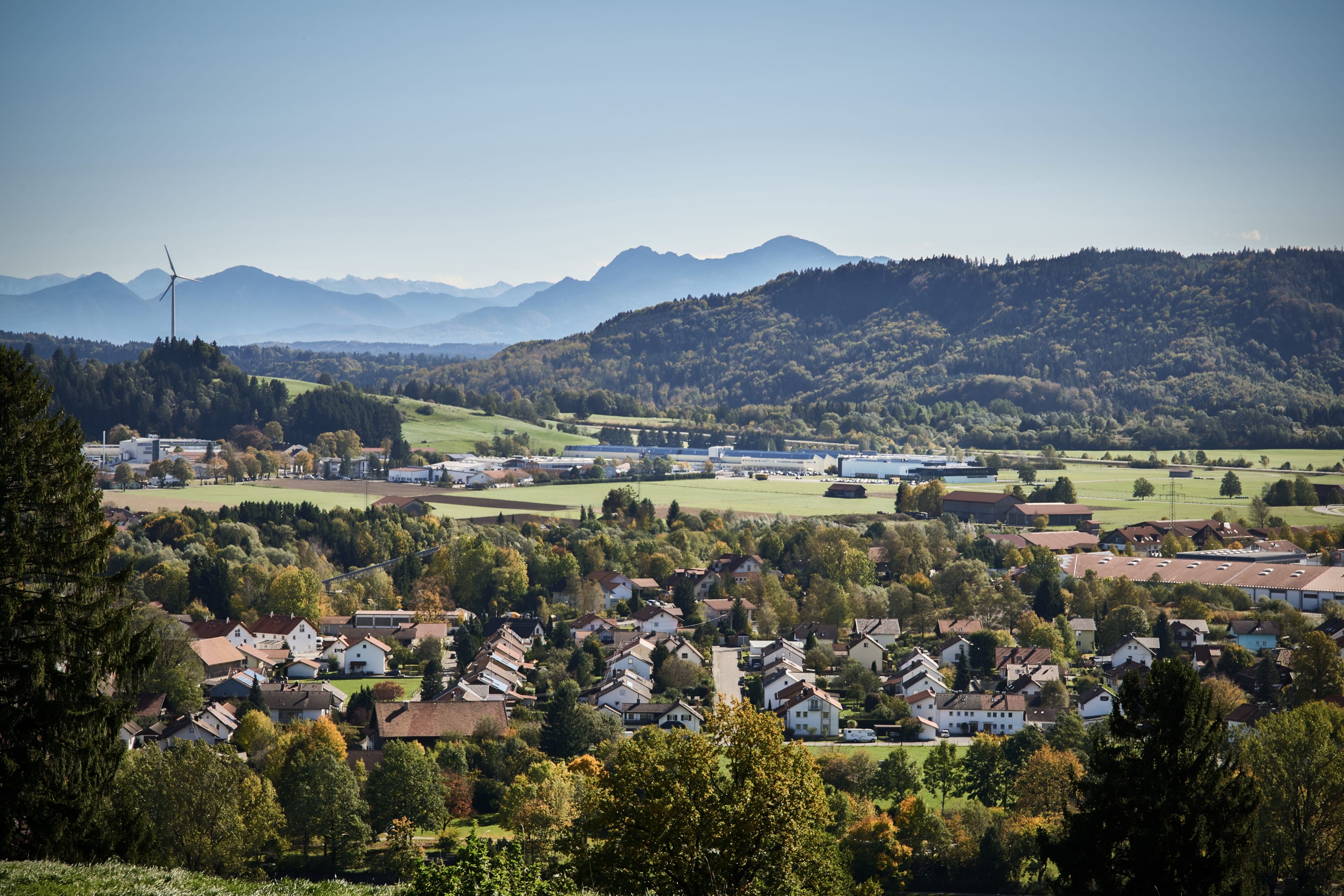 Un cadre idyllique : Peiting est situé dans les Préalpes